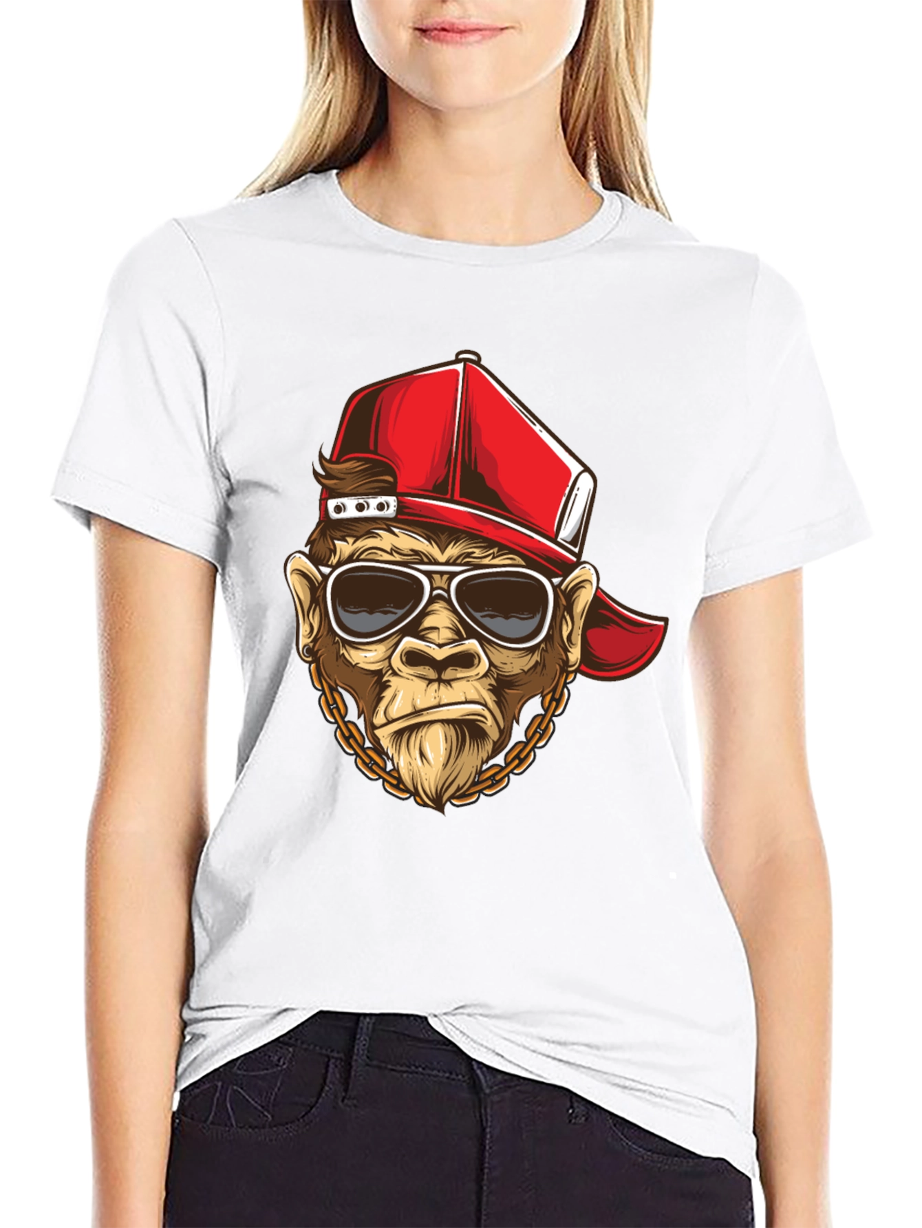 Cool Monkey Graphic T-Shirt