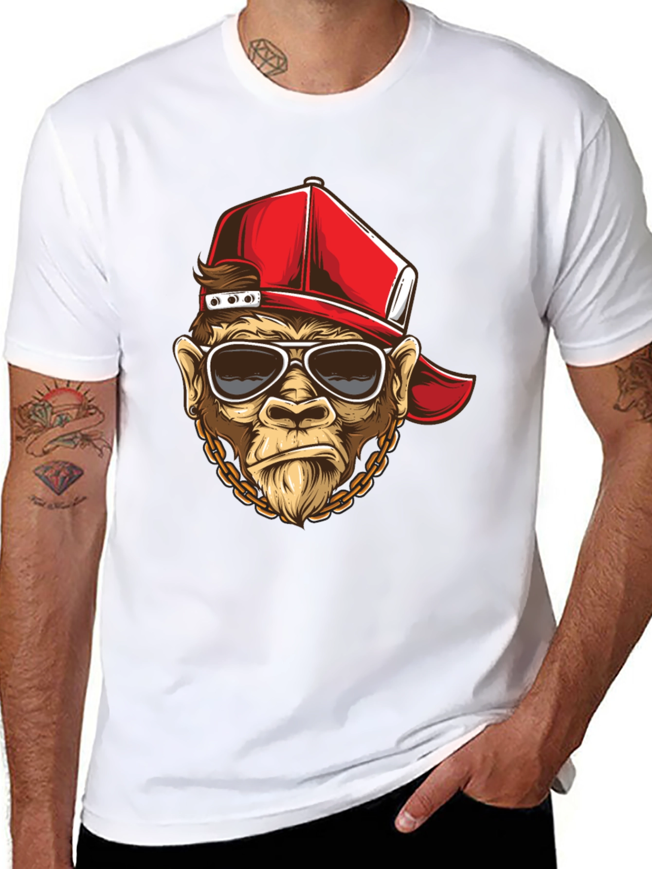 Cool Monkey Graphic T-Shirt