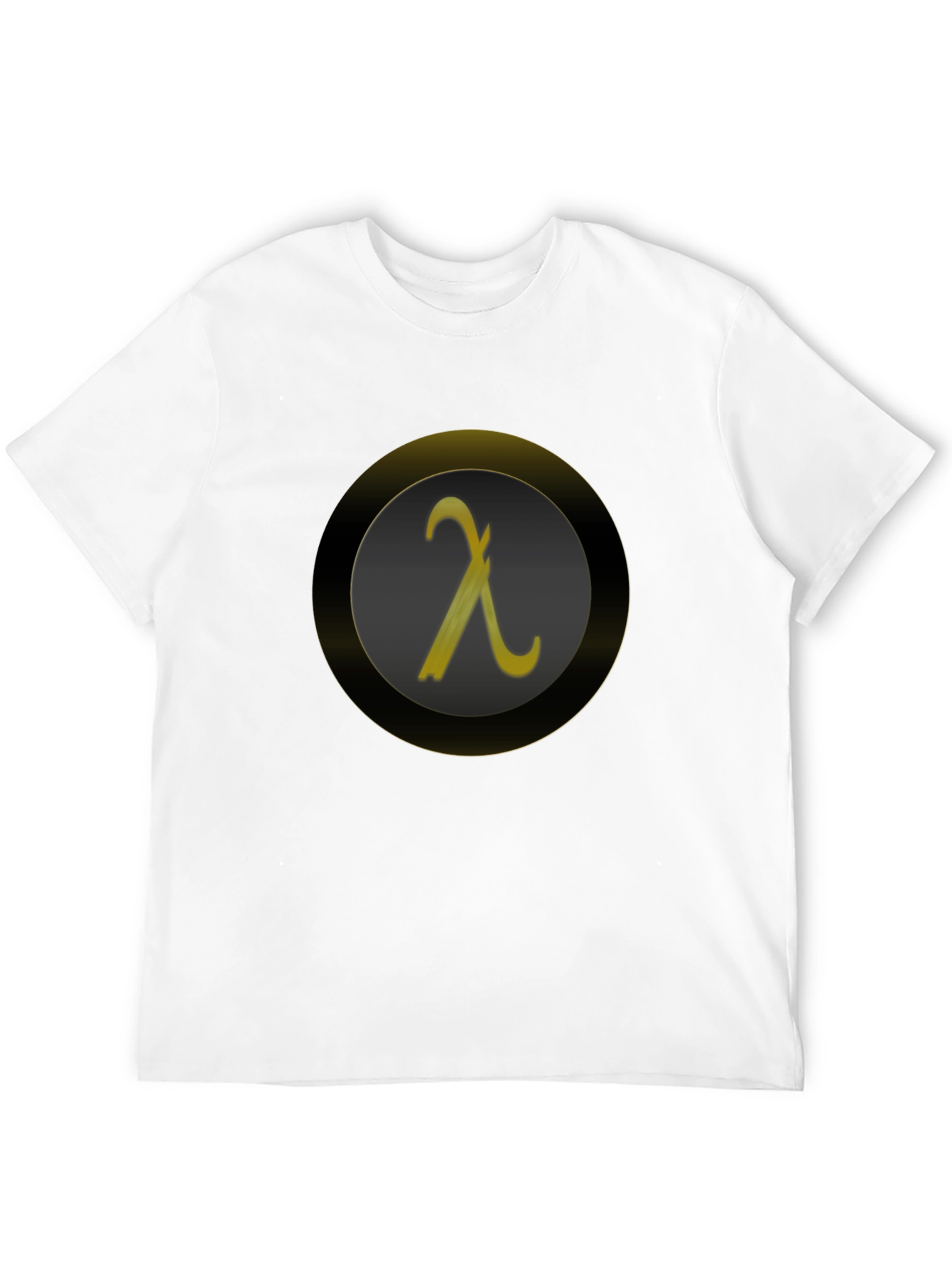 Lambda Symbol Graphic Tee - Black Casual Shirt