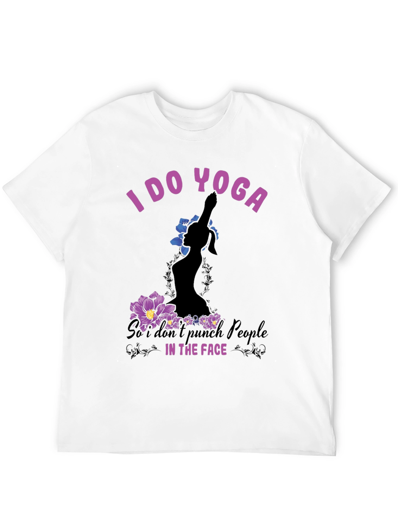 Yoga Graphic Tee: I Do Yoga Funny T-Shirt