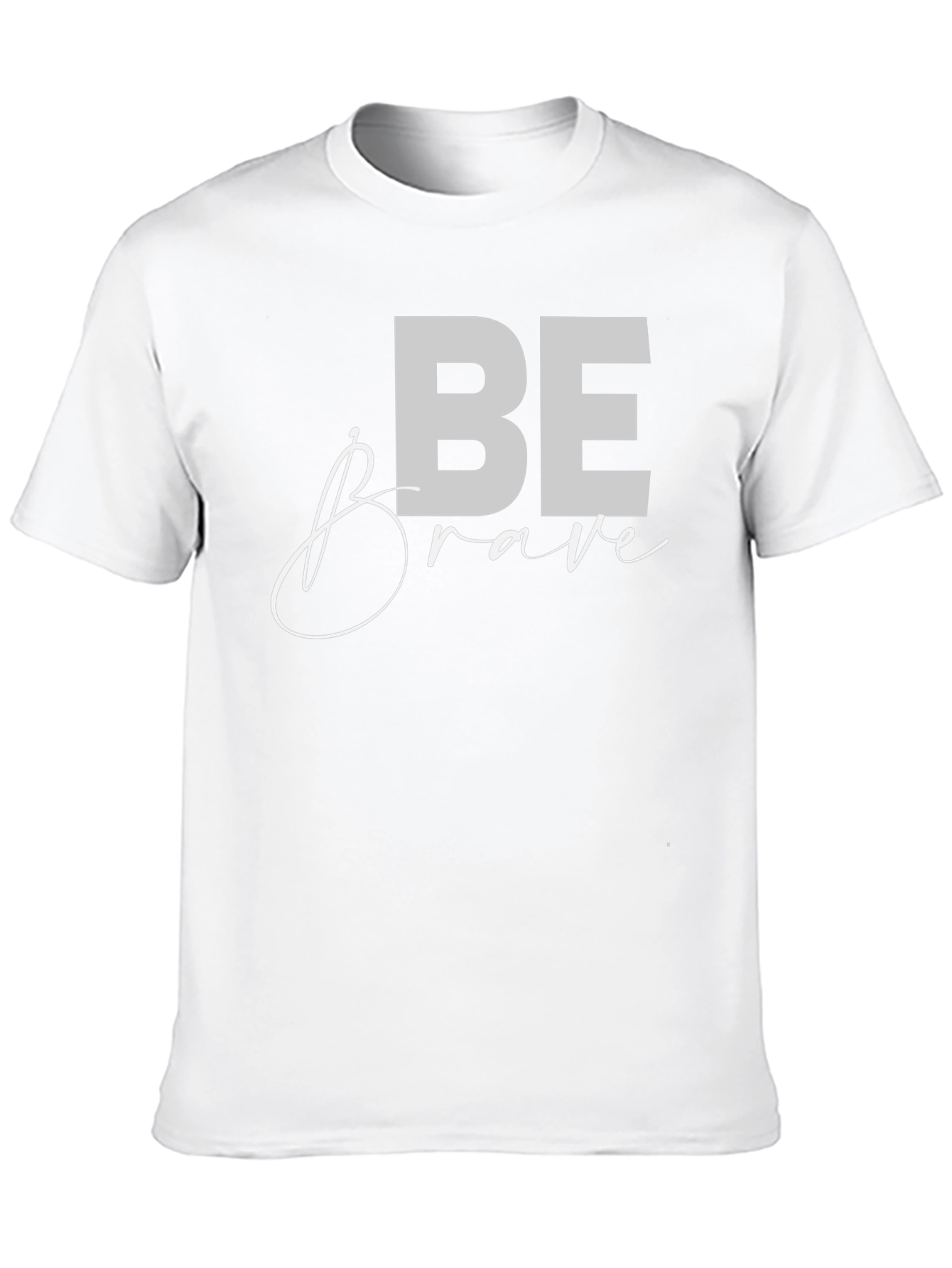 Be Brave Graphic Tee - Motivational Black T-Shirt