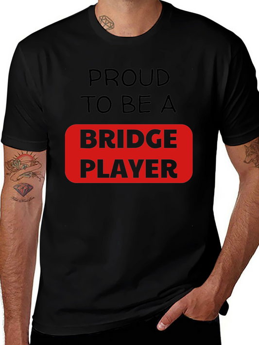 Proud Bridge Player Graphic Tee - Comfortable Fit Stylish Design
