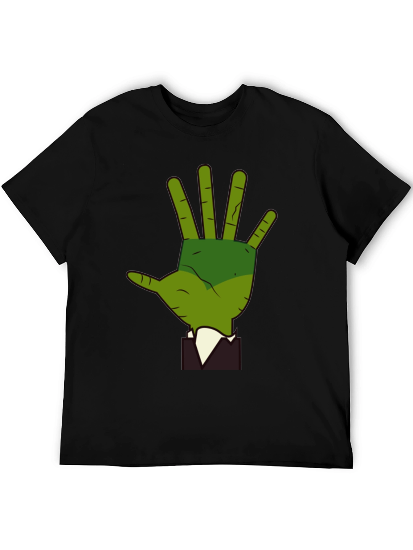 Green Hand Graphic Tee - Quirky Style
