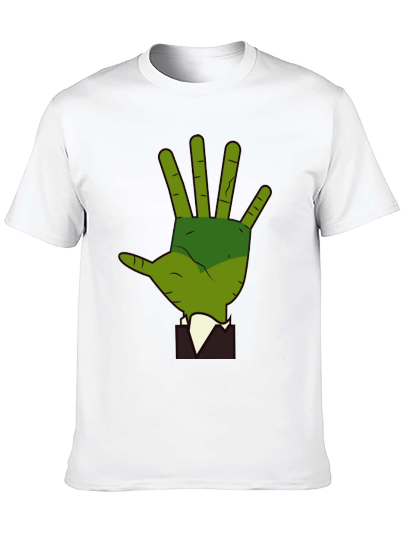 Green Hand Graphic Tee - Quirky Style