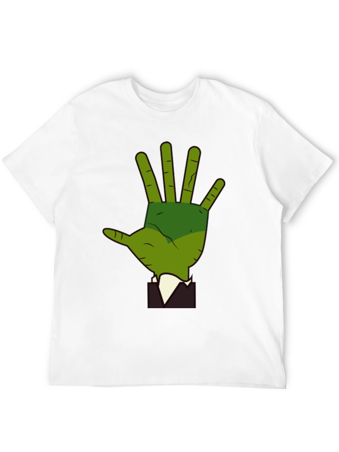 Green Hand Graphic Tee - Quirky Style