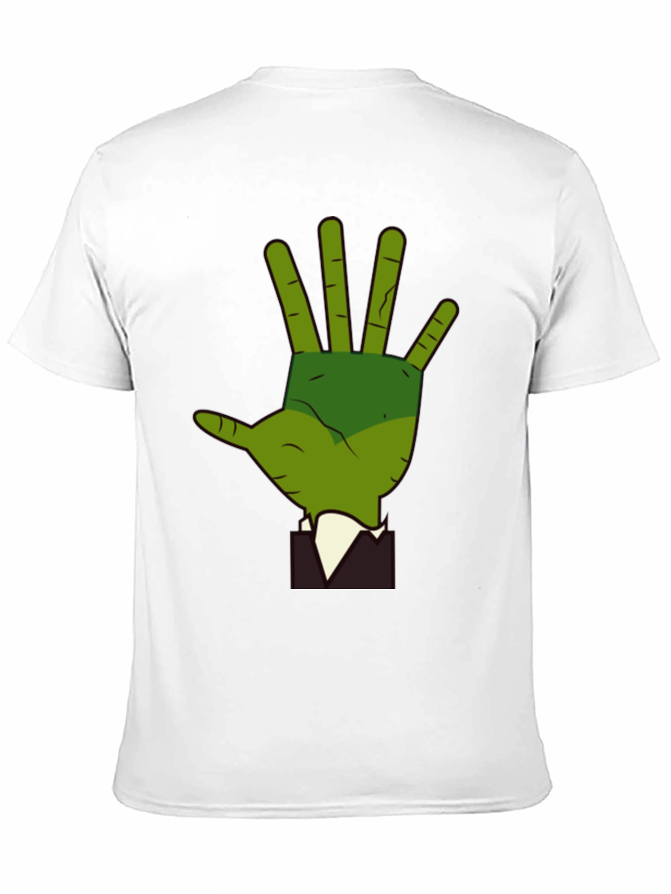 Green Hand Graphic Tee - Quirky Style