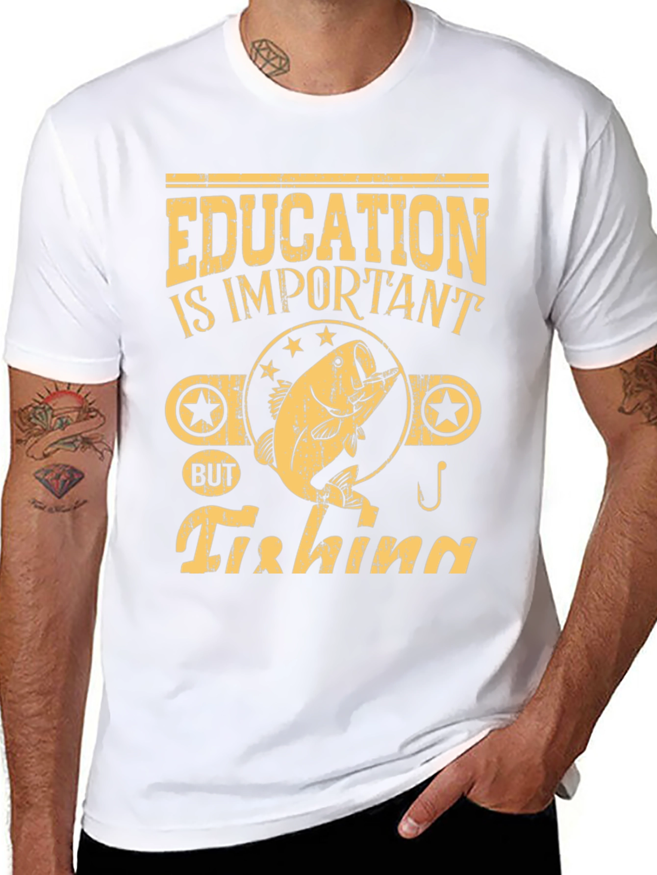 Education is Important Fishing T-Shirt