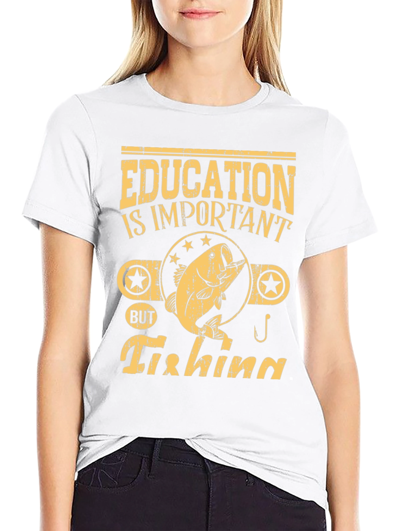 Education is Important Fishing T-Shirt