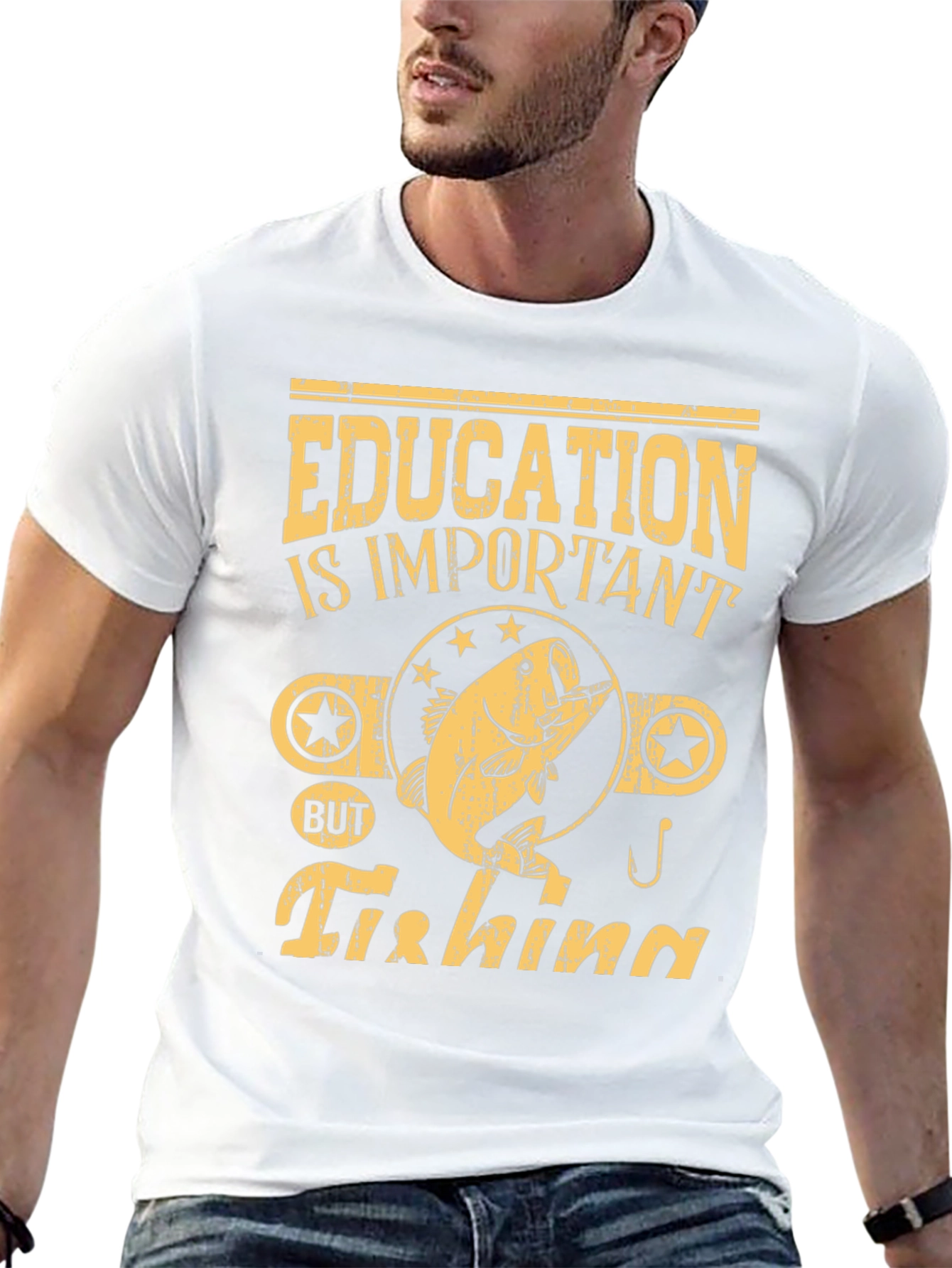 Education is Important Fishing T-Shirt