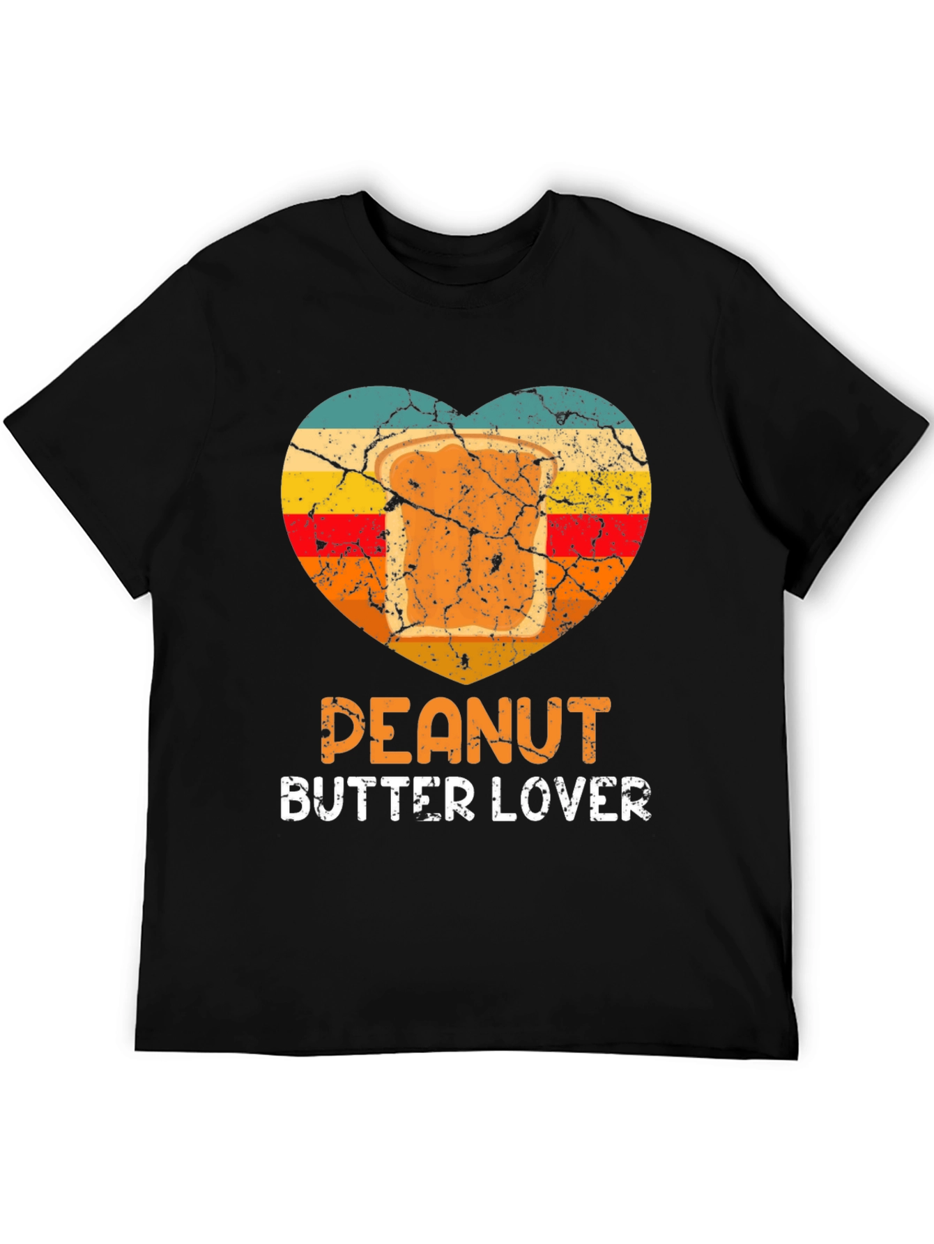Peanut Butter Lover T-Shirt Retro Heart Design