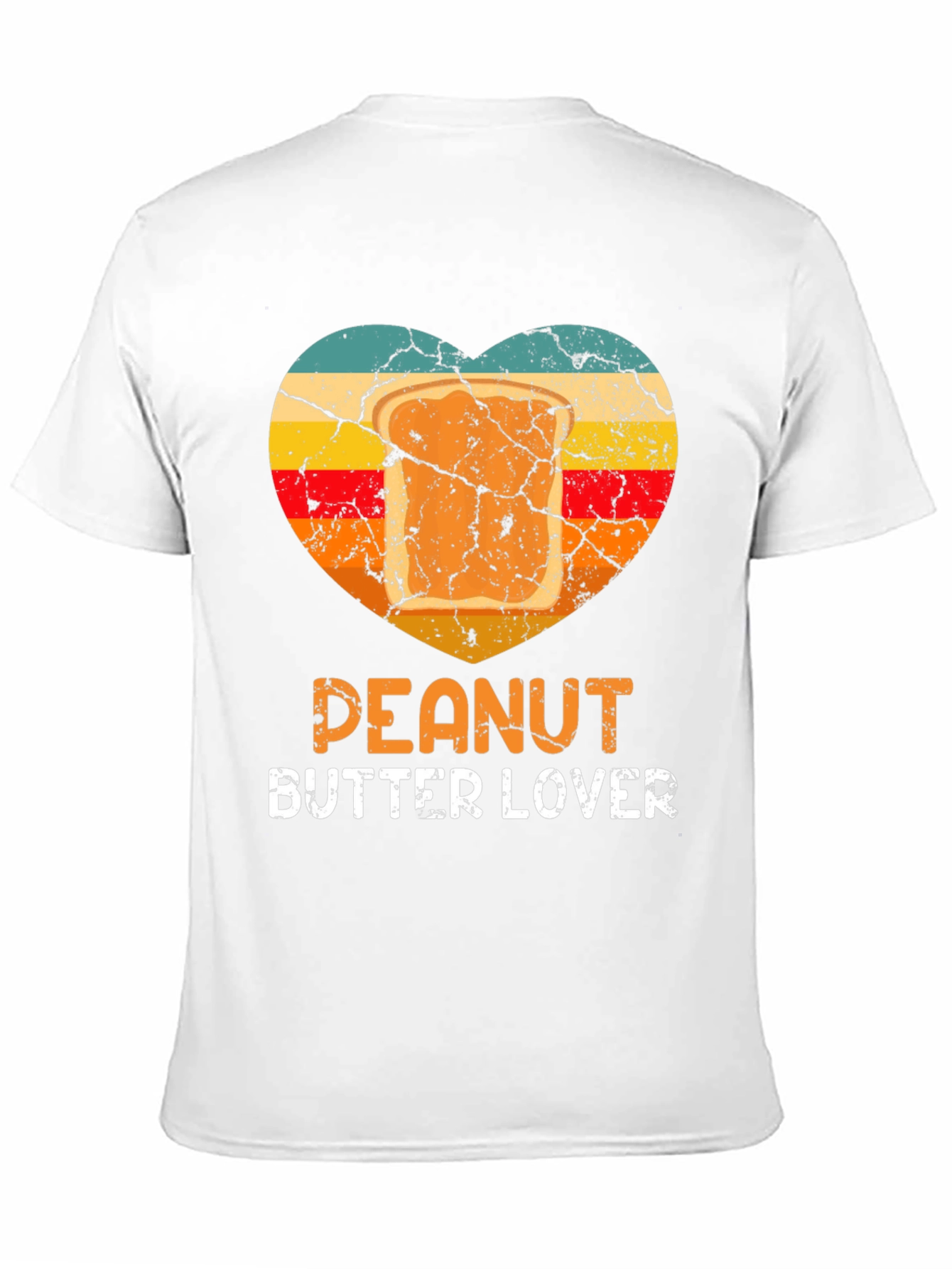 Peanut Butter Lover T-Shirt Retro Heart Design