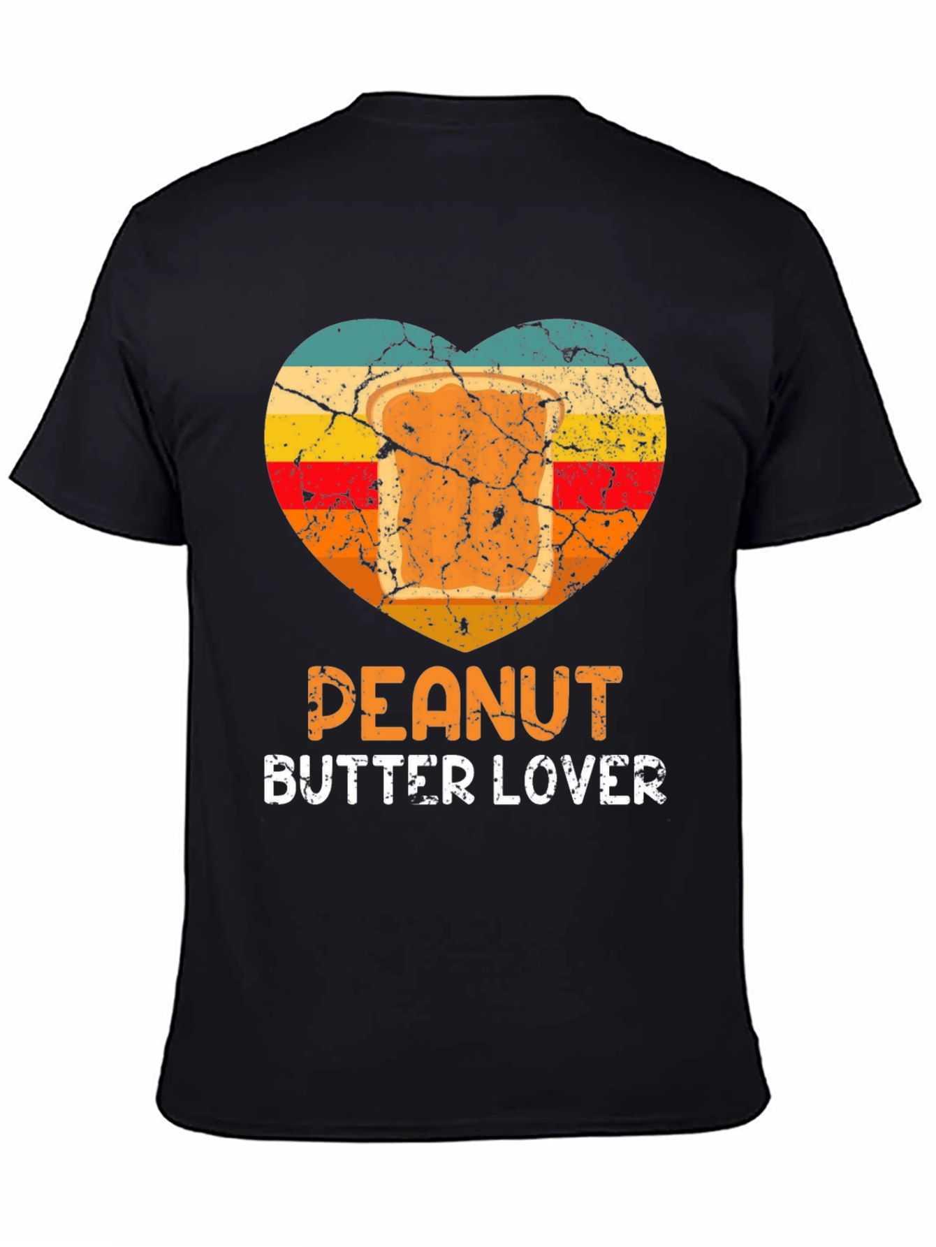 Peanut Butter Lover T-Shirt Retro Heart Design