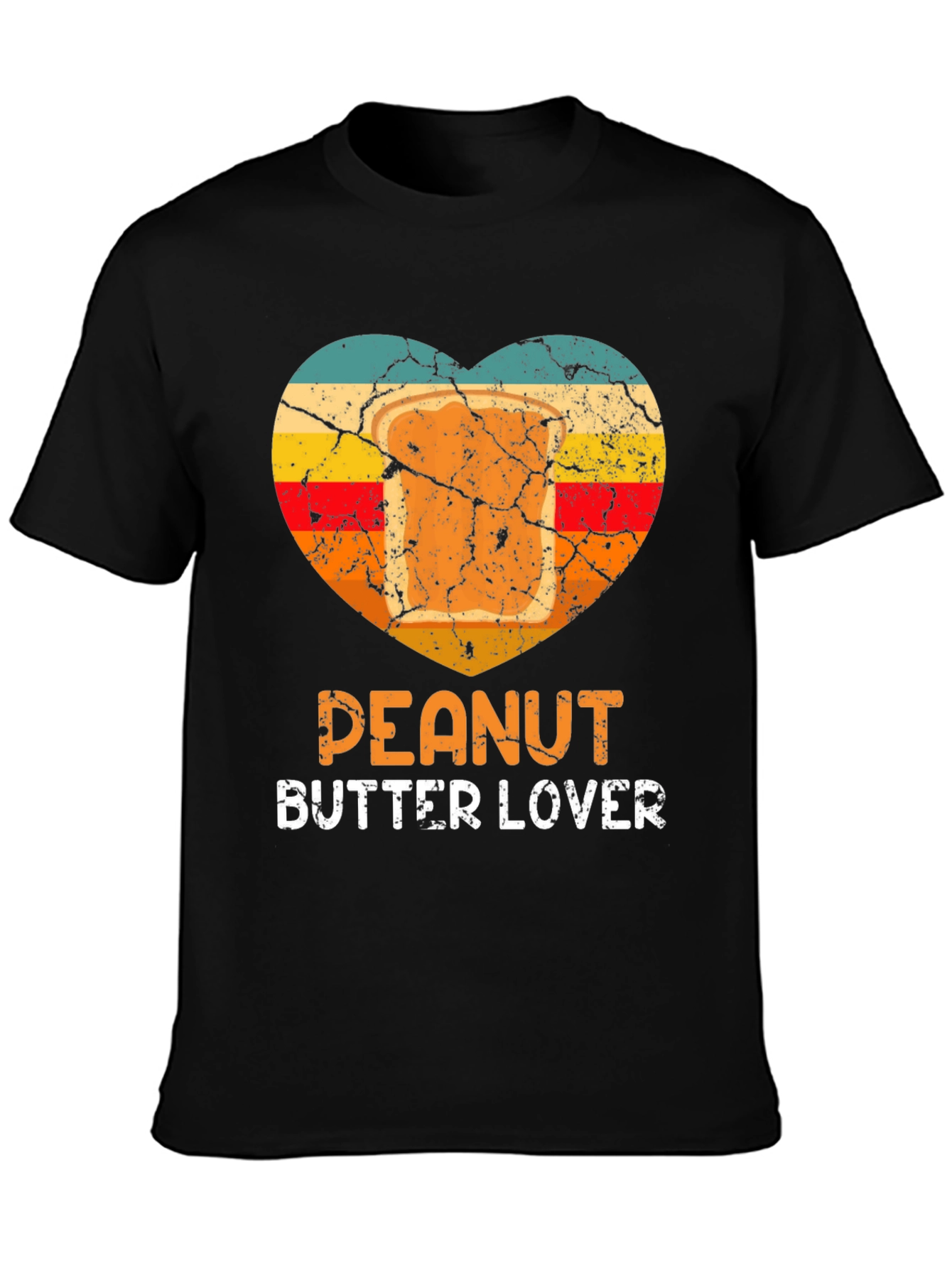 Peanut Butter Lover T-Shirt Retro Heart Design