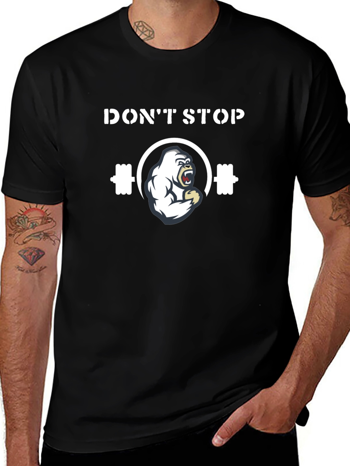 Dont Stop Gorilla Gym T-Shirt