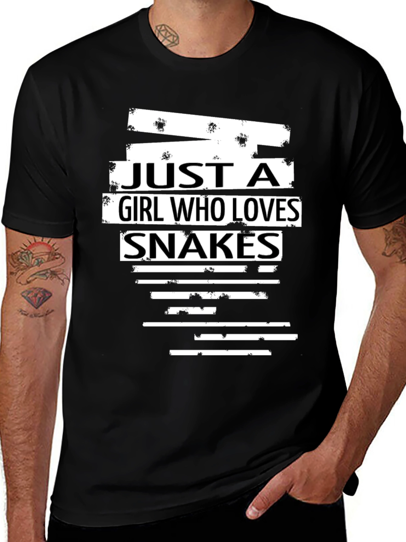 Girl Who Loves Snakes Graphic Tee - Unisex