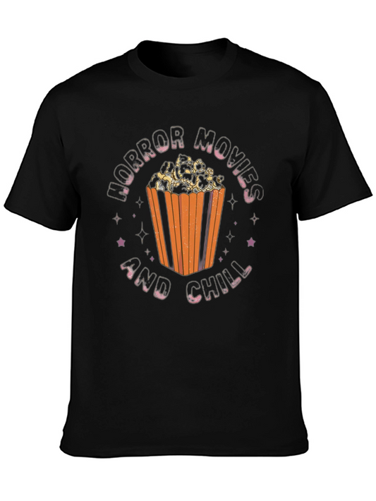 Horror Movies and Chill T-Shirt - Movie Night Tee