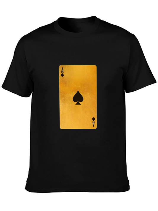 Ace of Spades Graphic T-Shirt - Black Cotton Tee