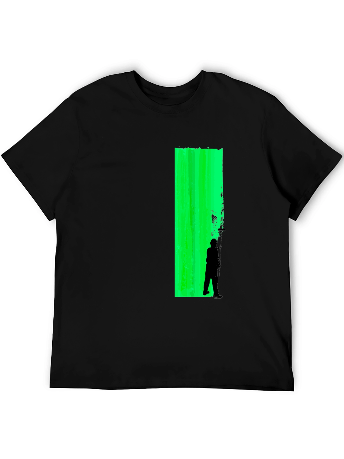 Green Wall Silhouette Graphic T-Shirt