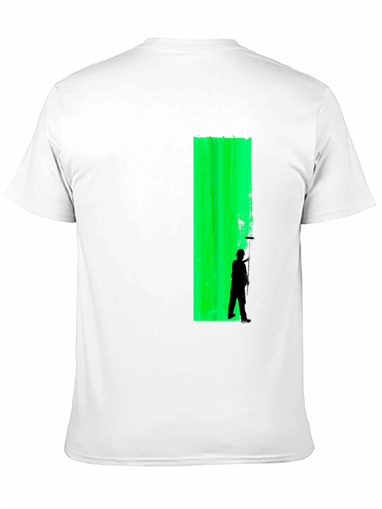 Green Wall Silhouette Graphic T-Shirt