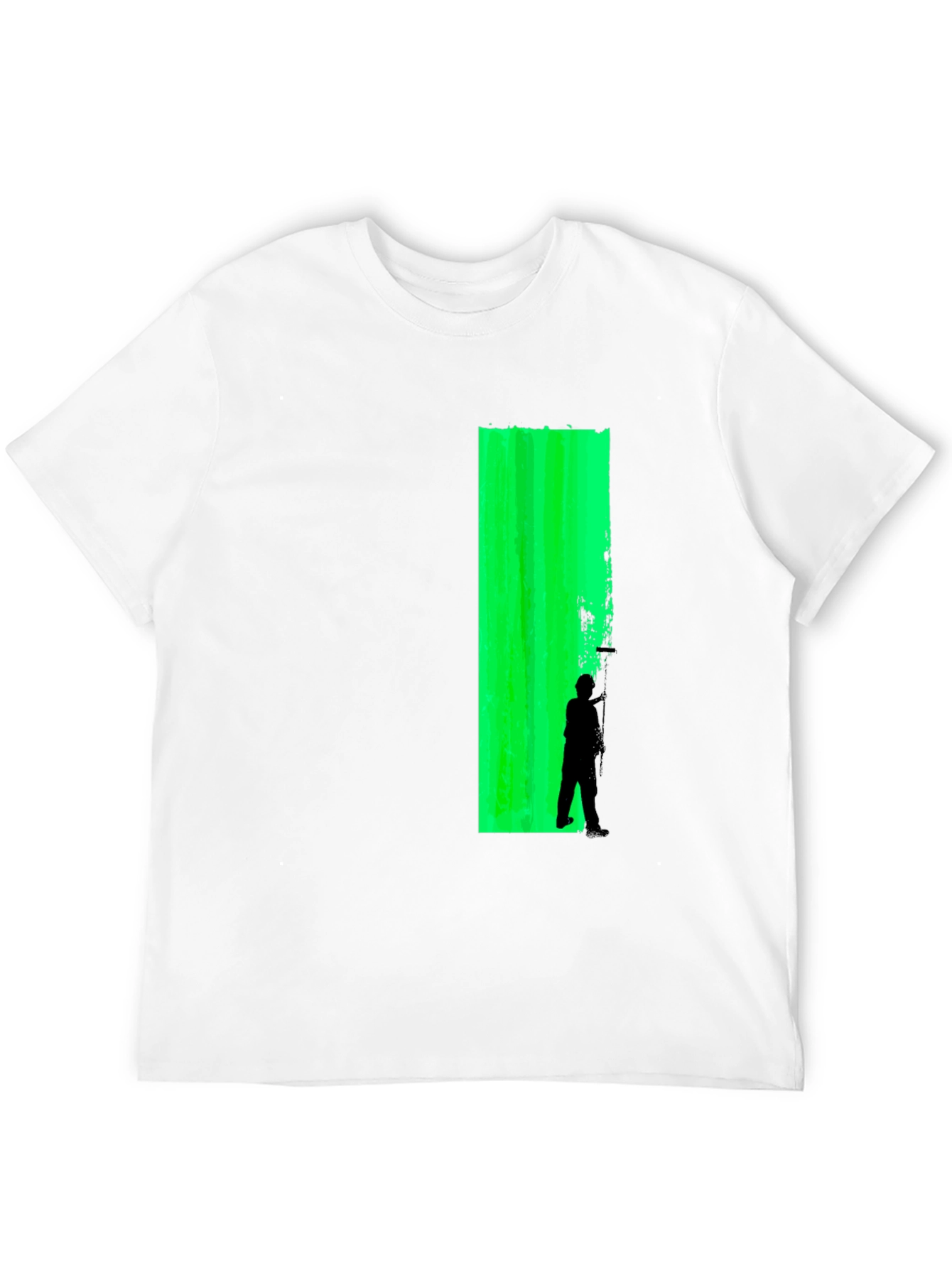 Green Wall Silhouette Graphic T-Shirt