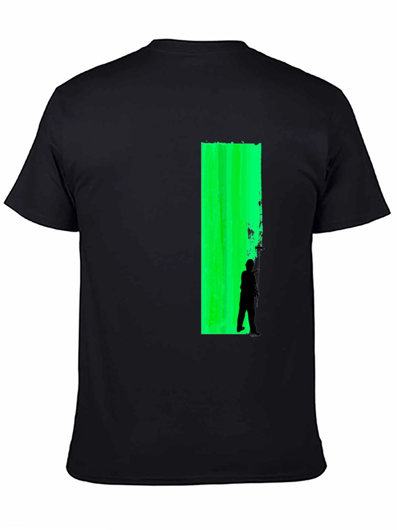 Green Wall Silhouette Graphic T-Shirt