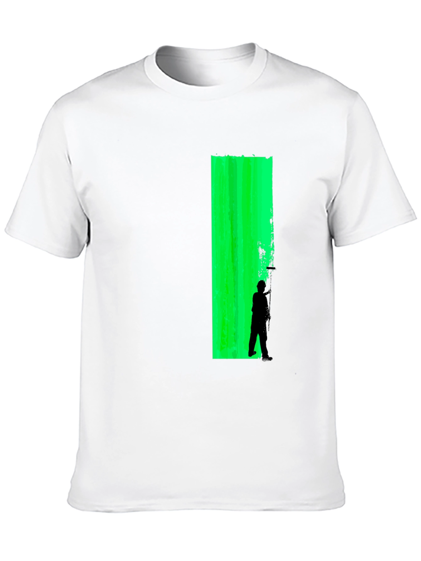 Green Wall Silhouette Graphic T-Shirt