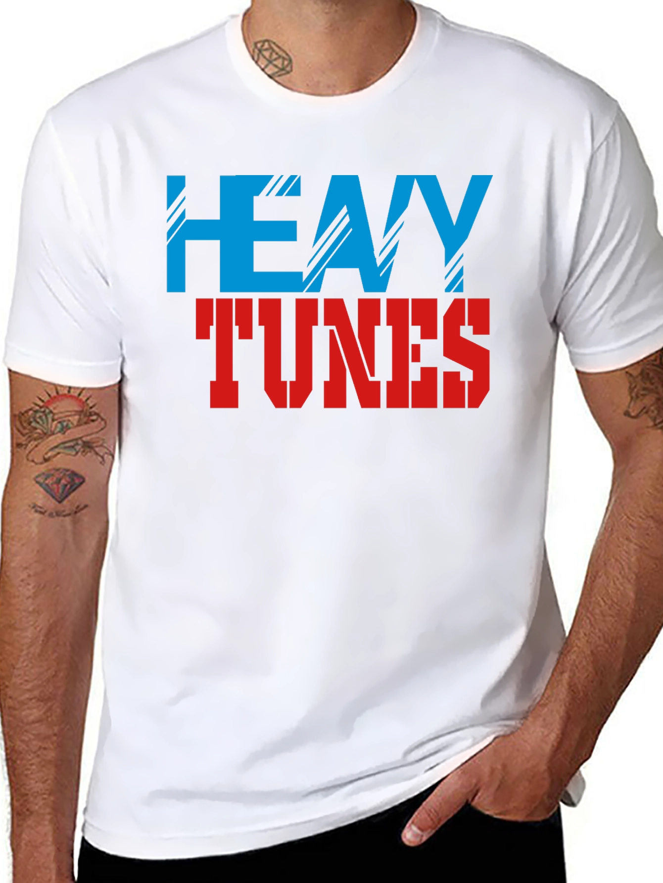 Heavy Tunes Graphic T-Shirt - Rock & Roll Style