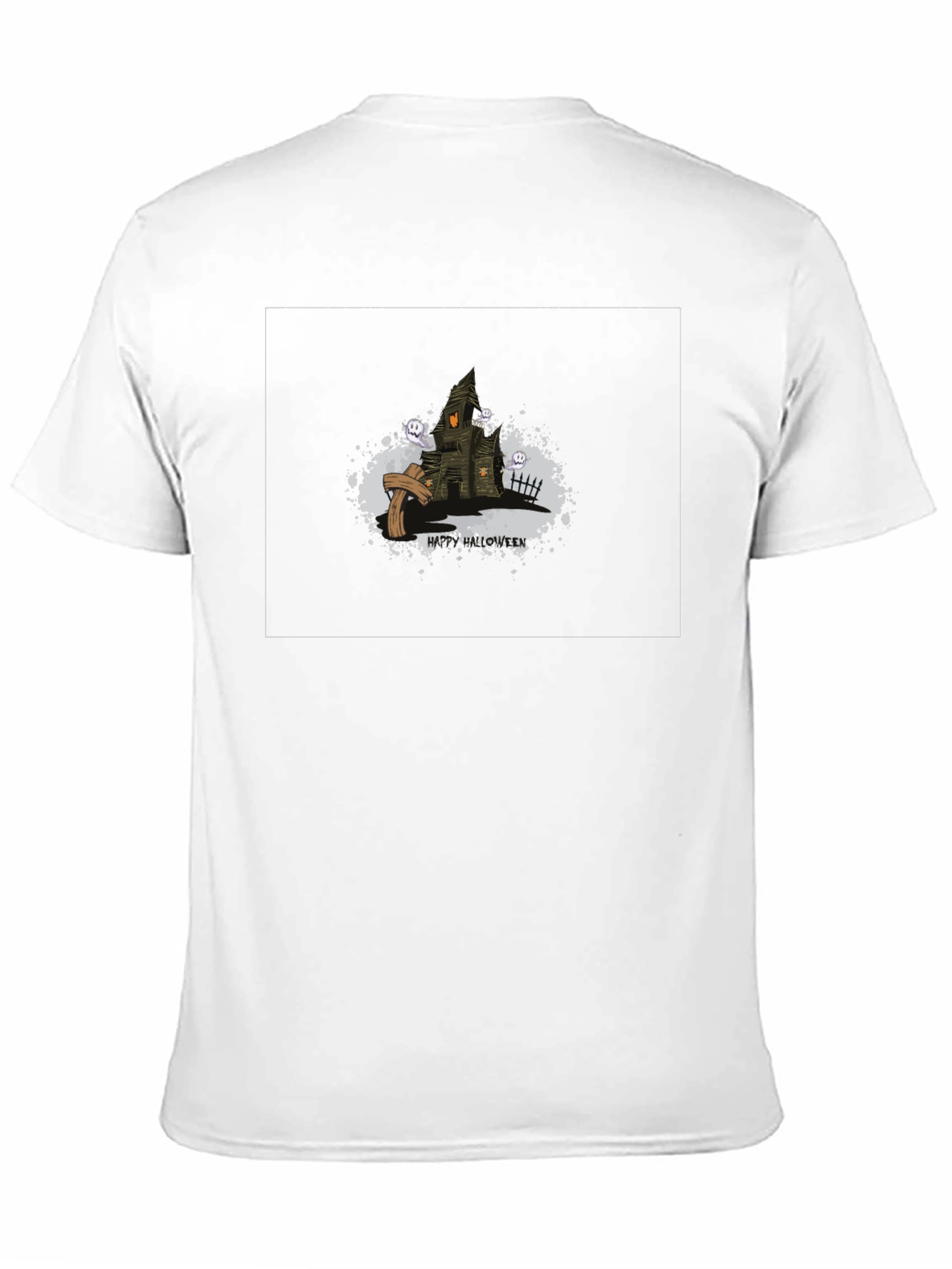 Spooky Halloween House Graphic Tee