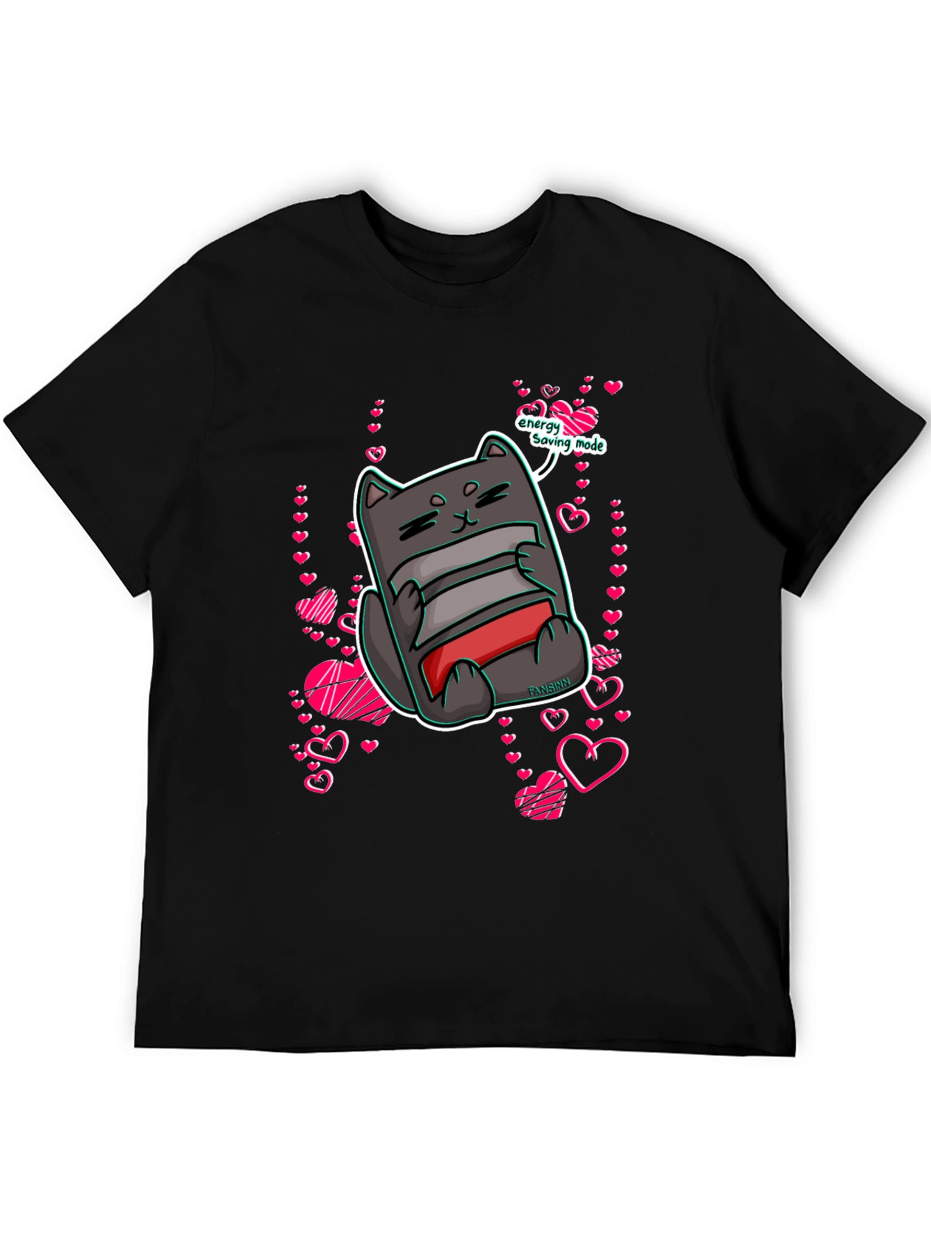 Energy Saving Mode Cat T-Shirt