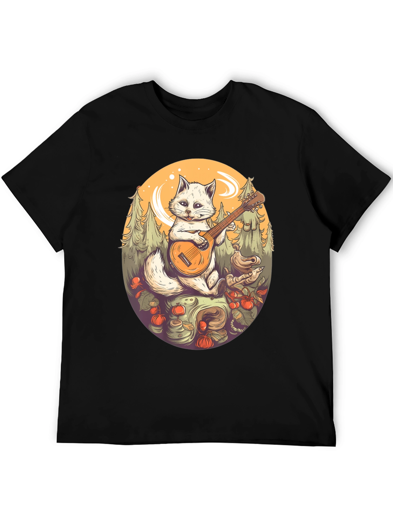Cat Playing Guitar T-Shirt