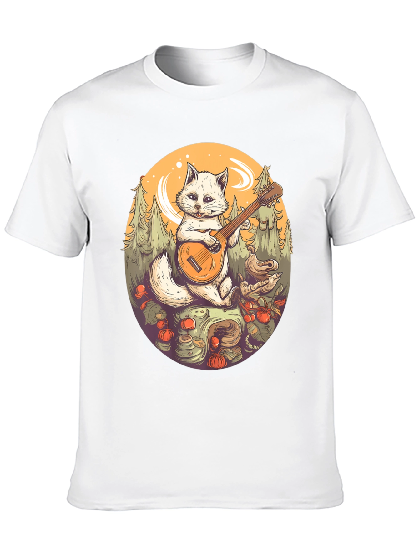 Cat Playing Guitar T-Shirt