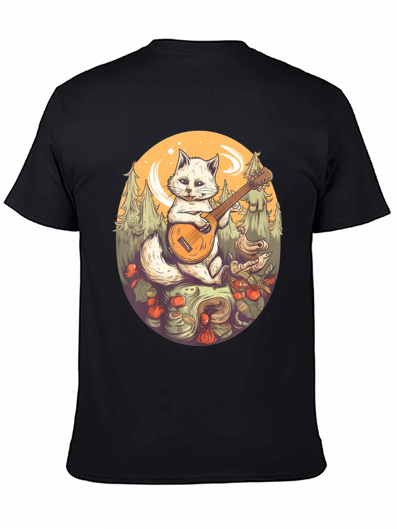 Cat Playing Guitar T-Shirt