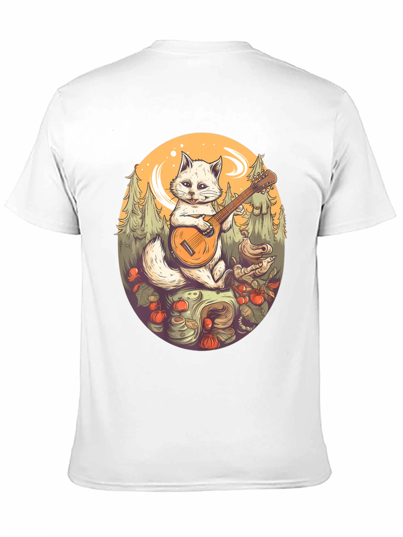 Cat Playing Guitar T-Shirt