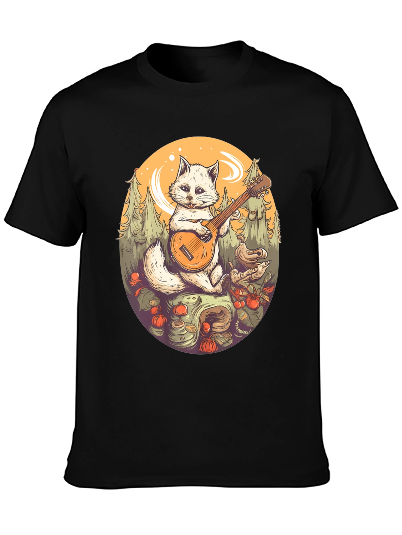 Cat Playing Guitar T-Shirt