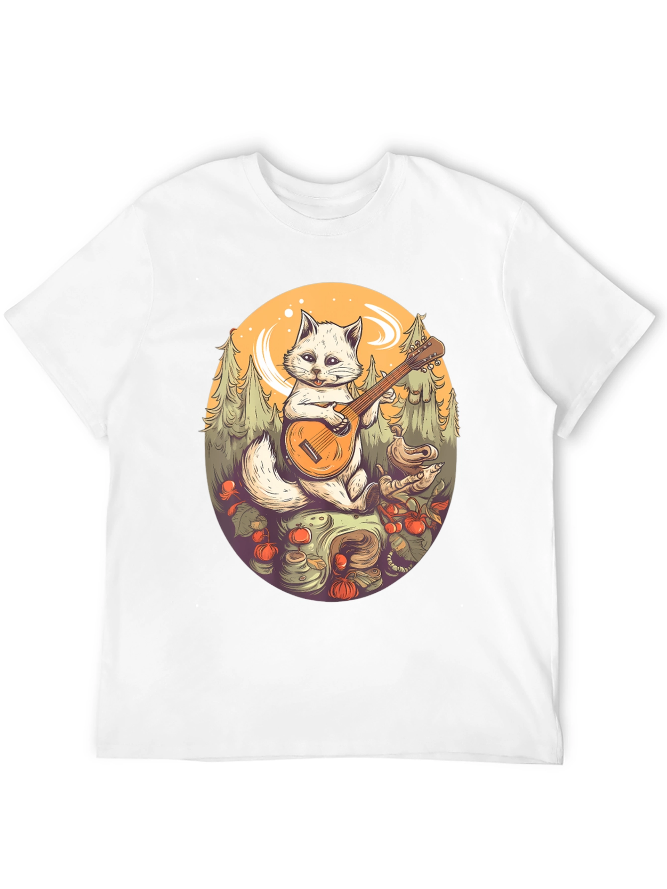 Cat Playing Guitar T-Shirt