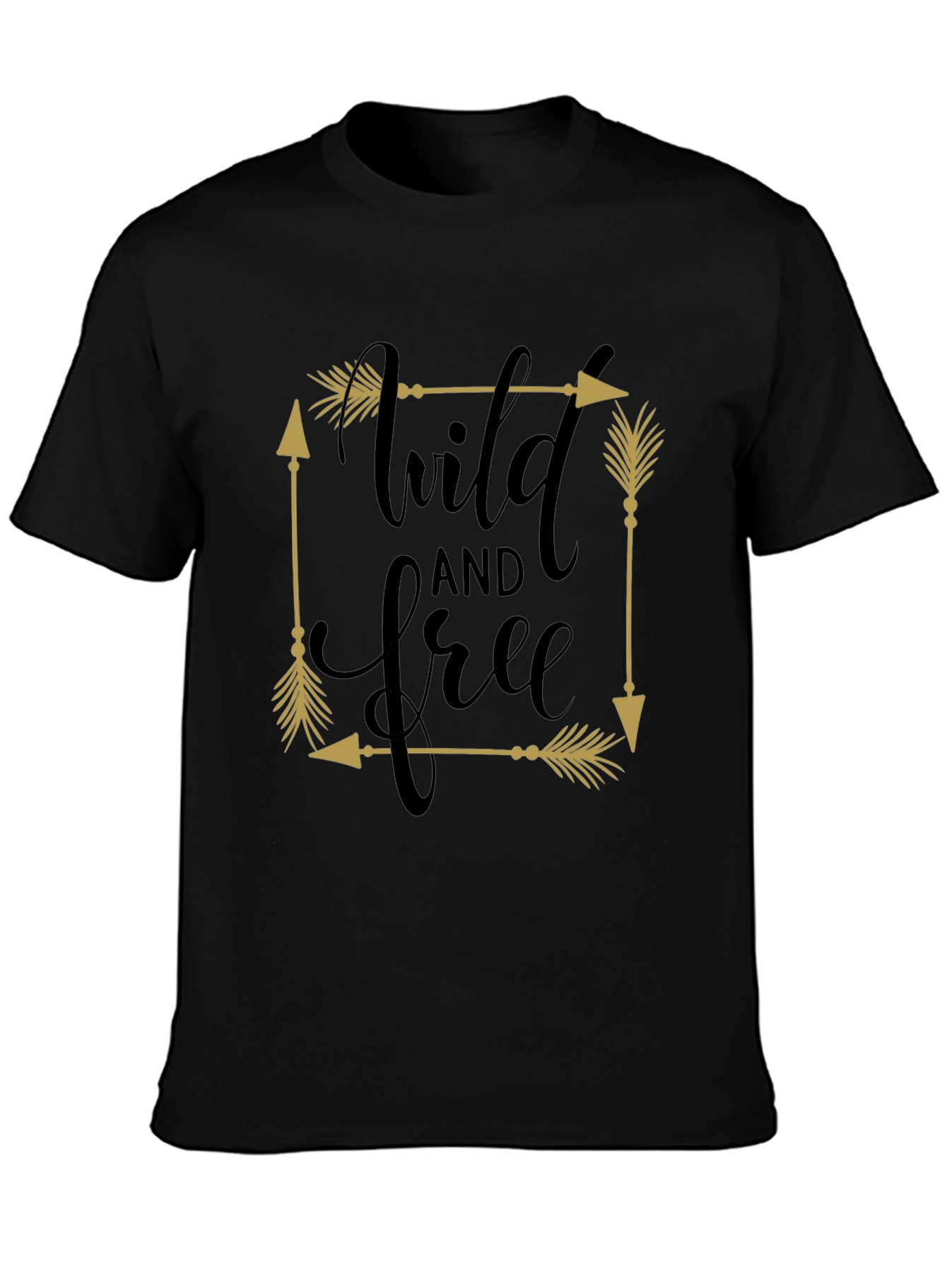 Wild & Free Arrow Graphic Tee - Black