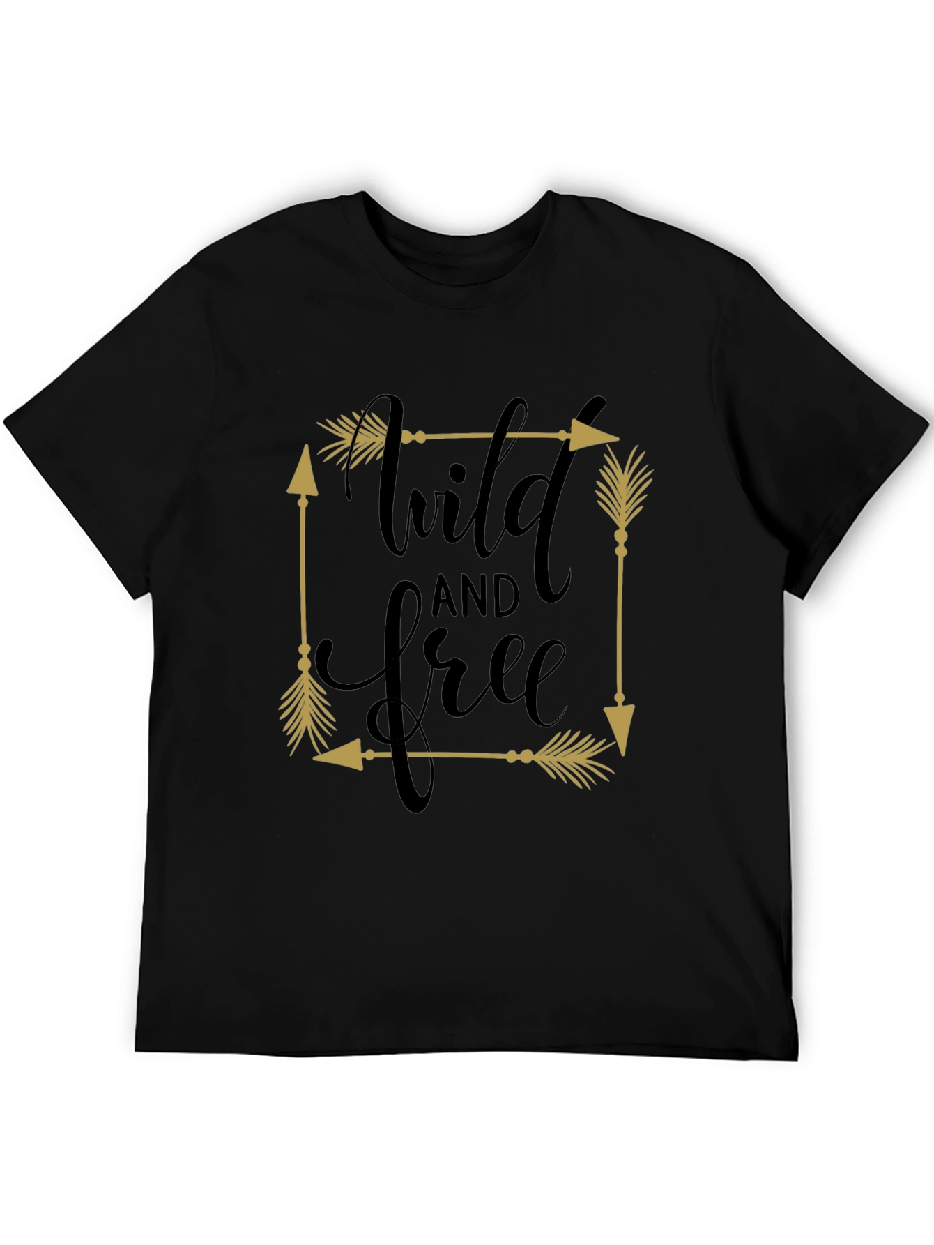 Wild & Free Arrow Graphic Tee - Black