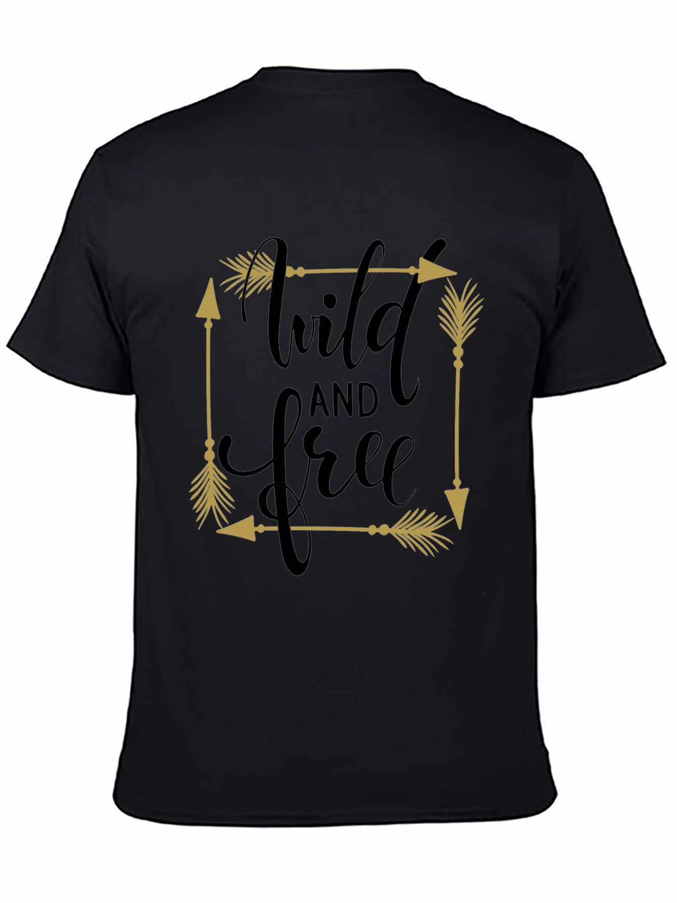 Wild & Free Arrow Graphic Tee - Black