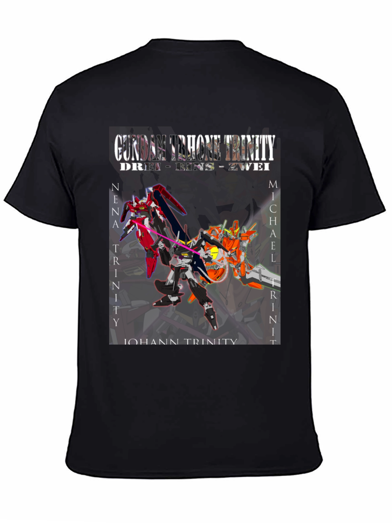Gundam Throne Trinity T-Shirt - Anime Robot Tee