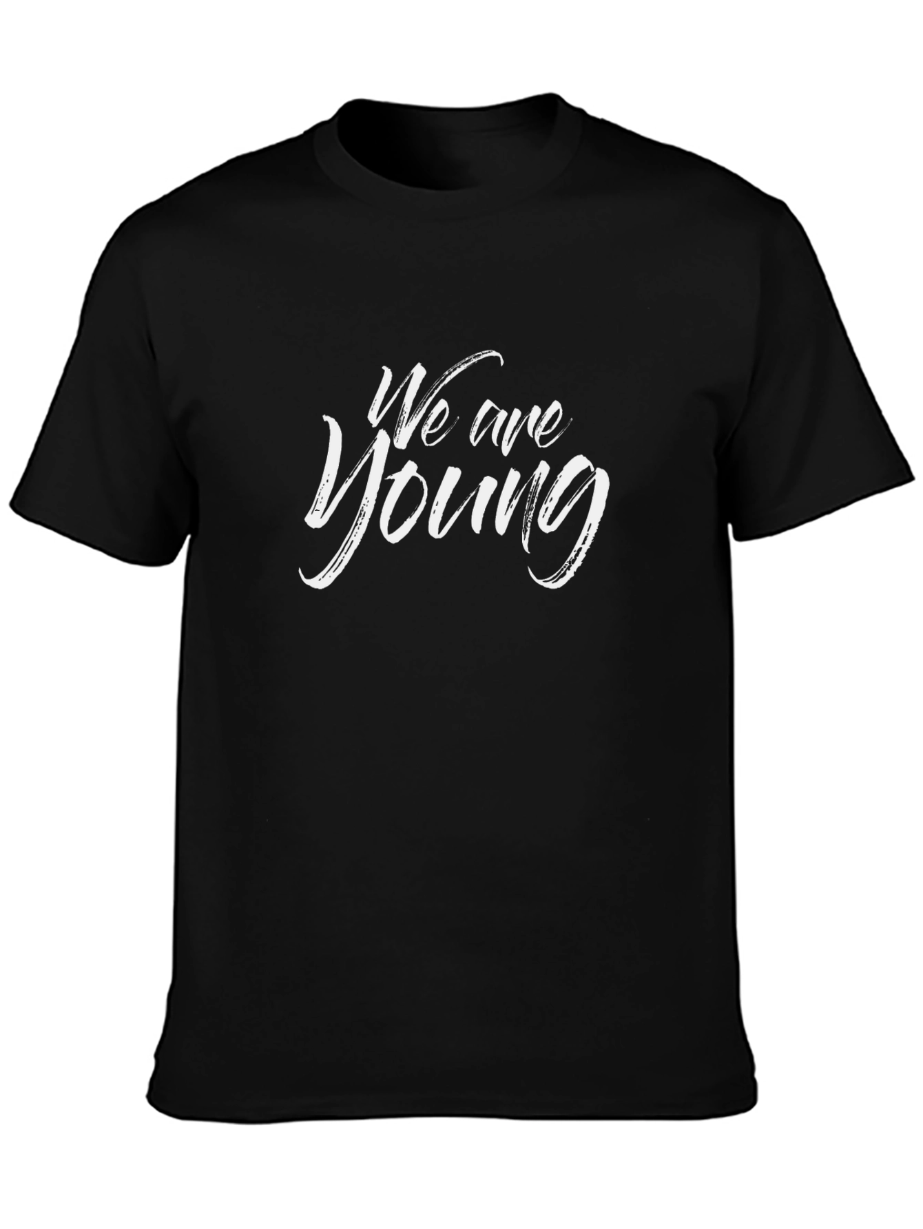 We Are Young Graphic Black T-Shirt