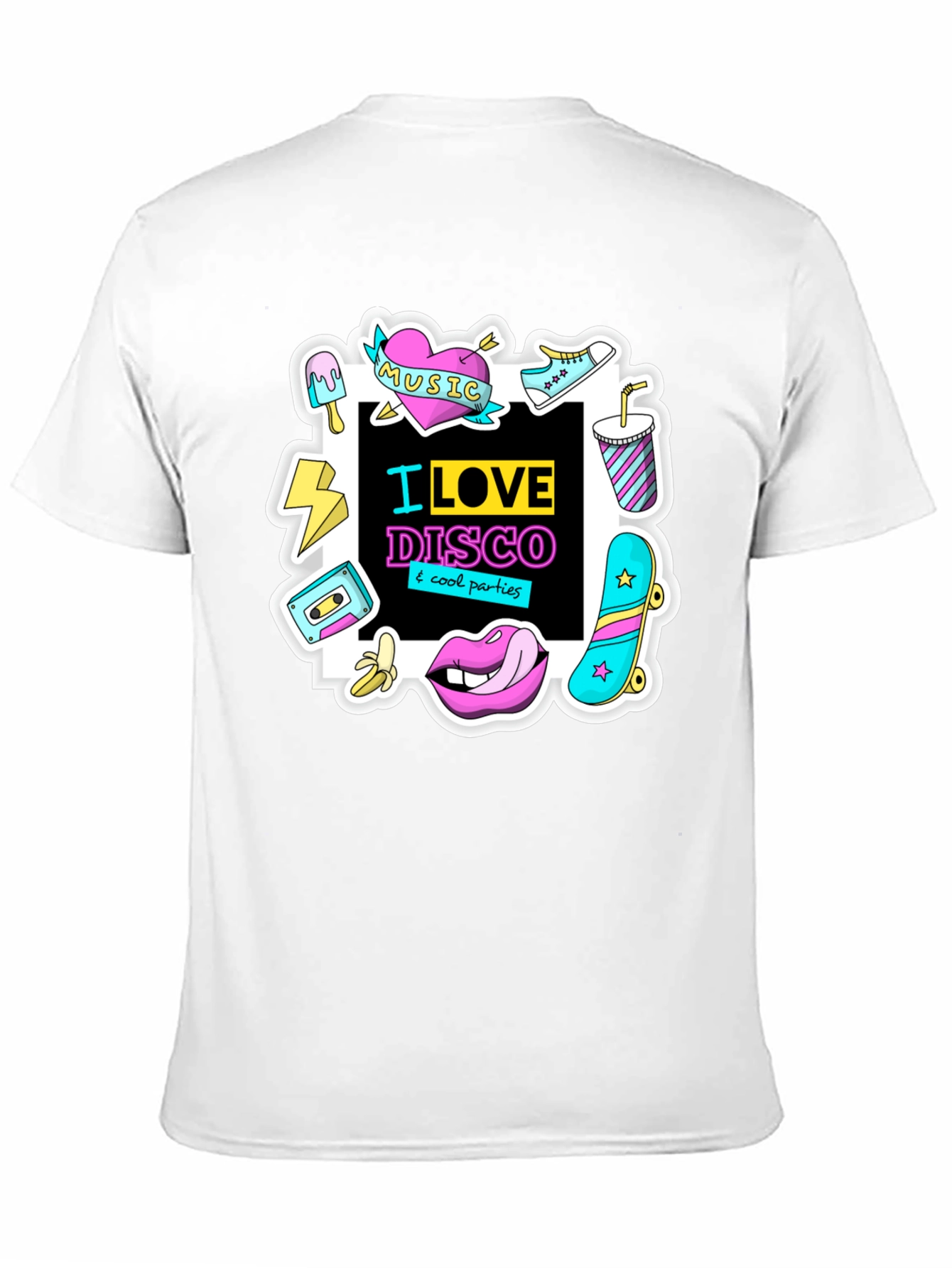 I Love Disco Graphic Tee - 80s Nostalgia