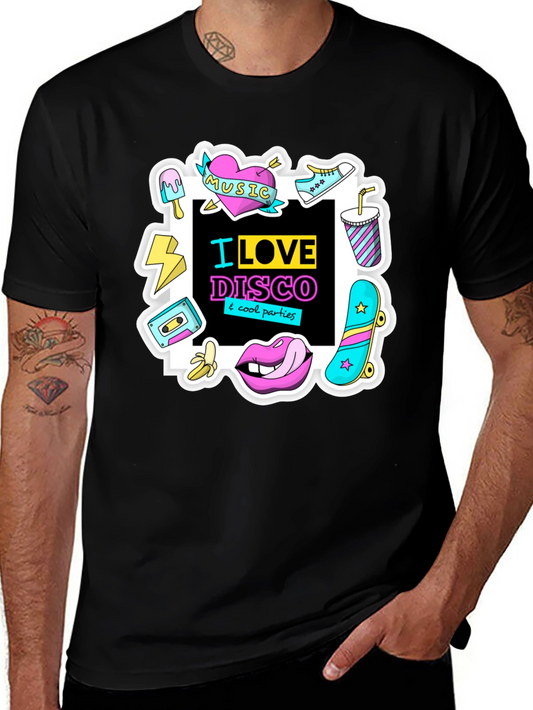 I Love Disco Graphic Tee - 80s Nostalgia