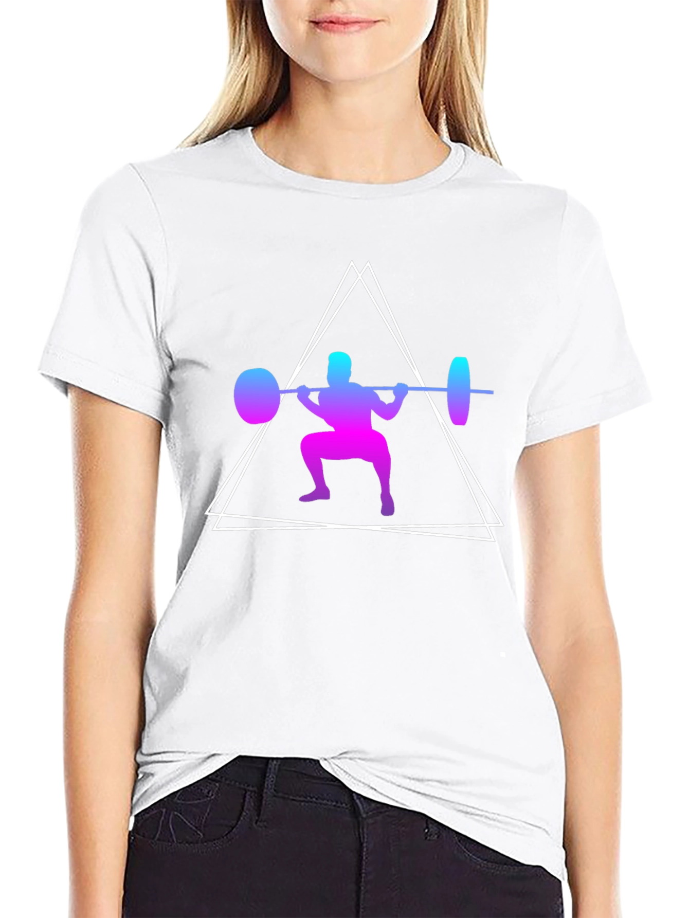 Gradient Weightlifter Graphic Tee