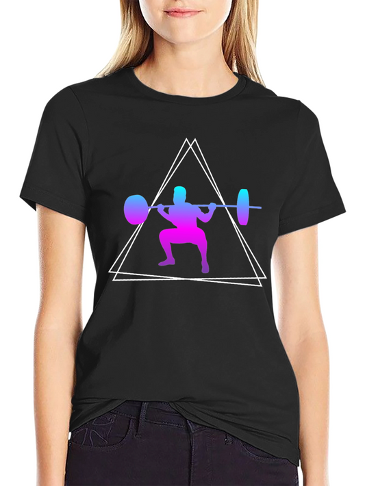 Gradient Weightlifter Graphic Tee