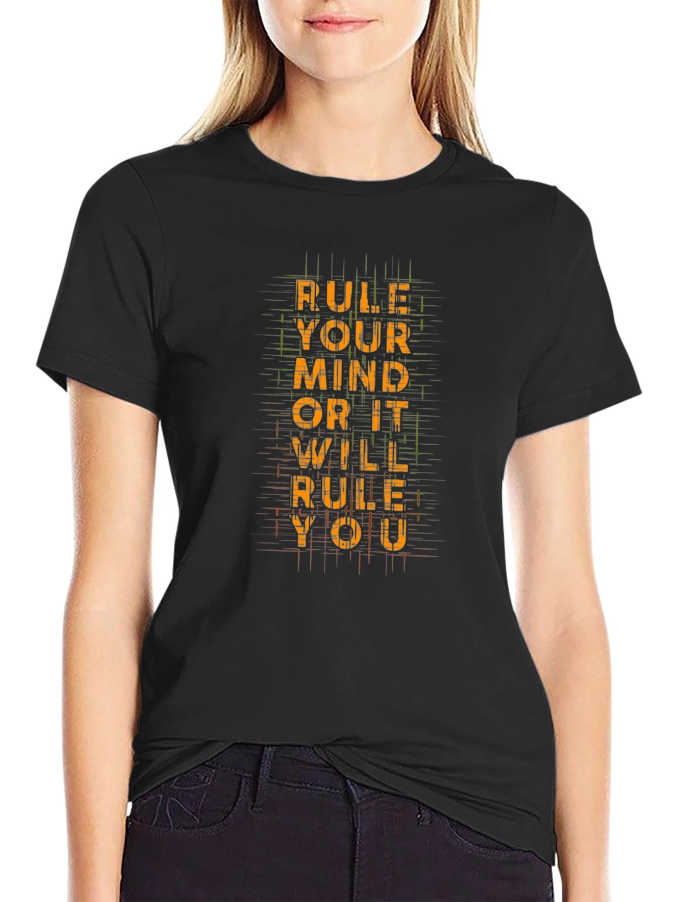 Rule Your Mind Graphic Tee - Black