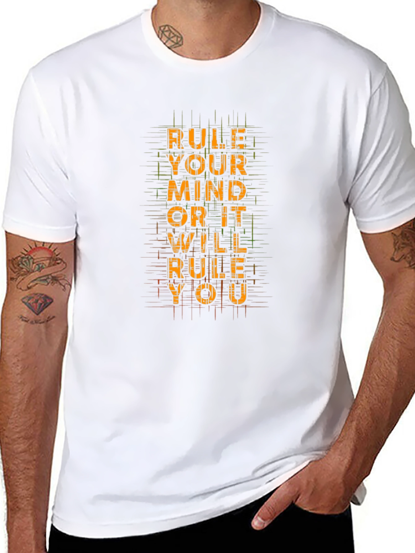 Rule Your Mind Graphic Tee - Black