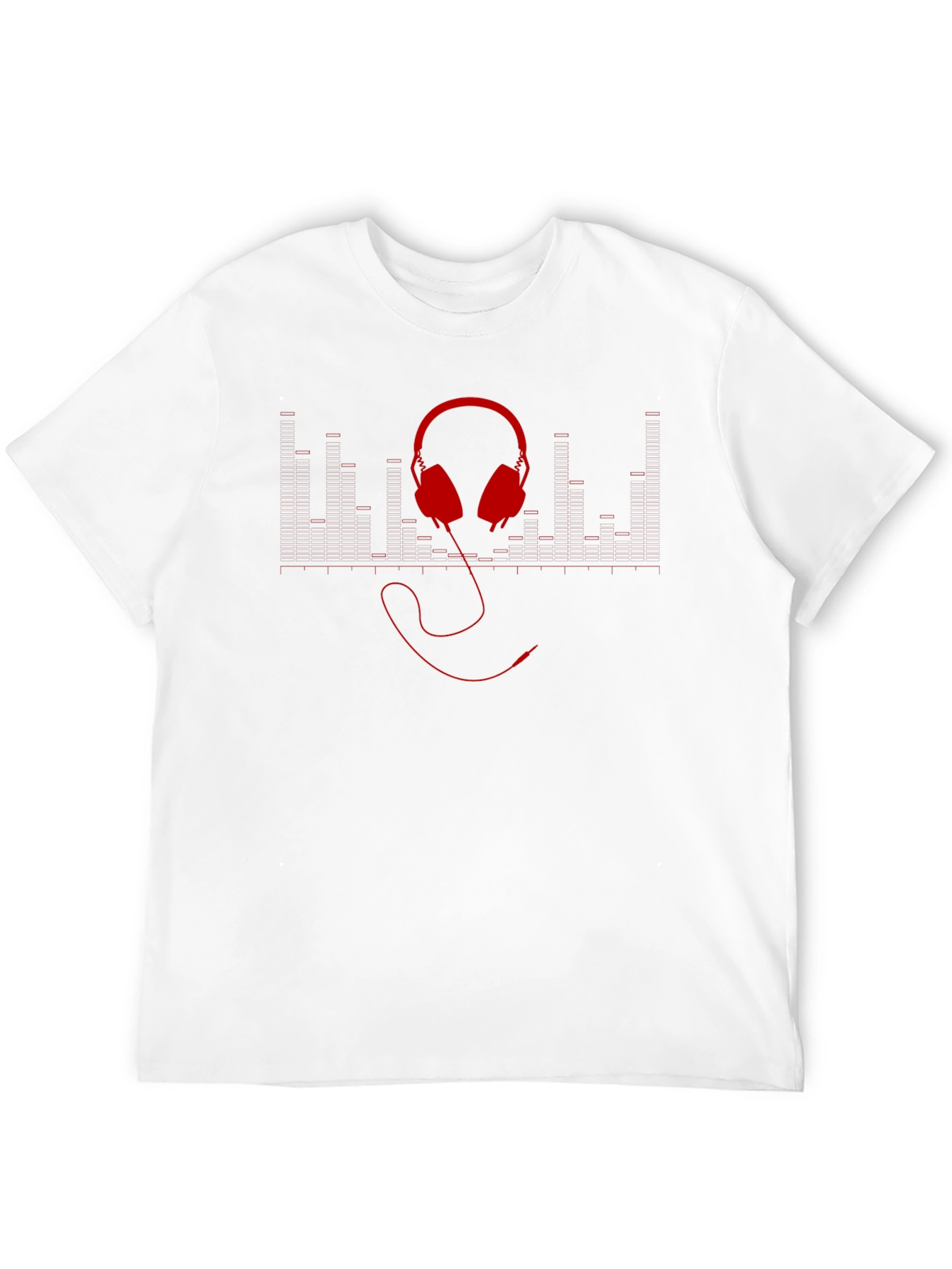 Headphone Graphic T-Shirt - Black