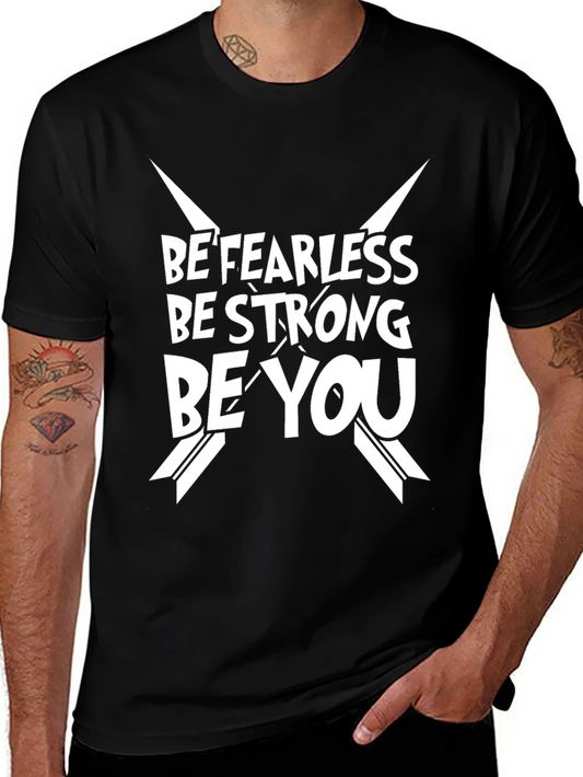 Be Fearless Graphic Tee - Black