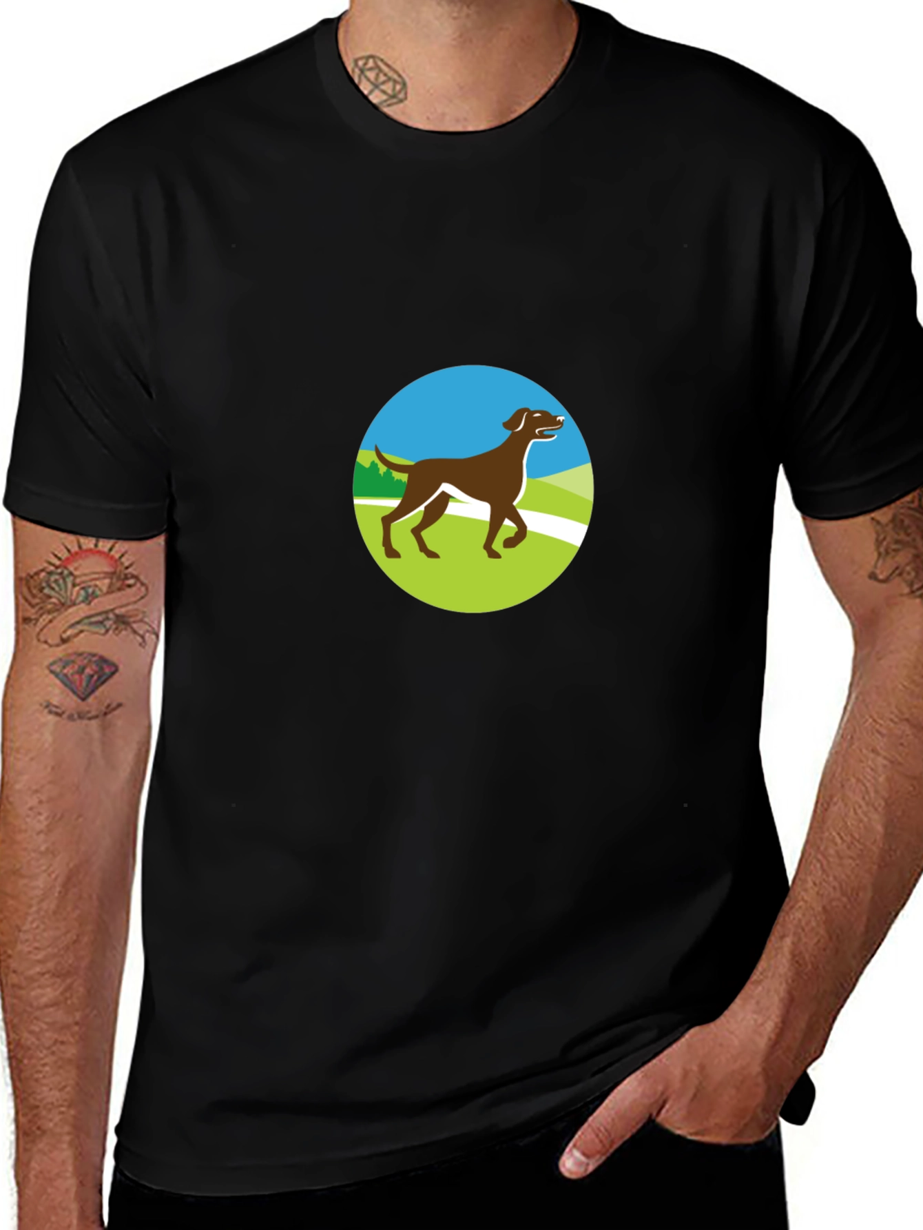 Dog Lover T-Shirt - Brown Lab Graphic Tee