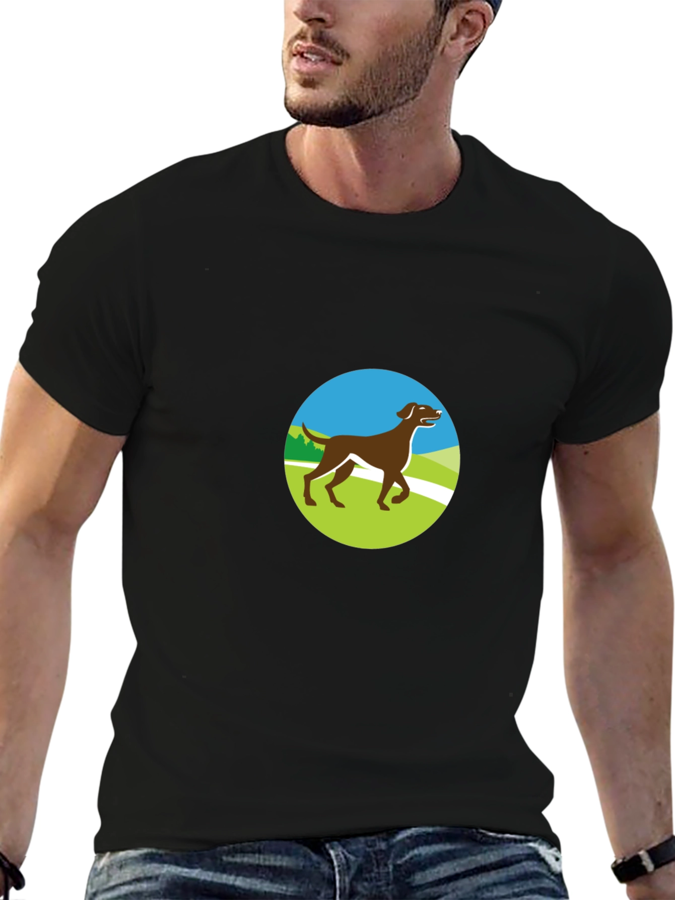 Dog Lover T-Shirt - Brown Lab Graphic Tee